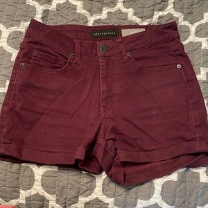 Maroon shorts